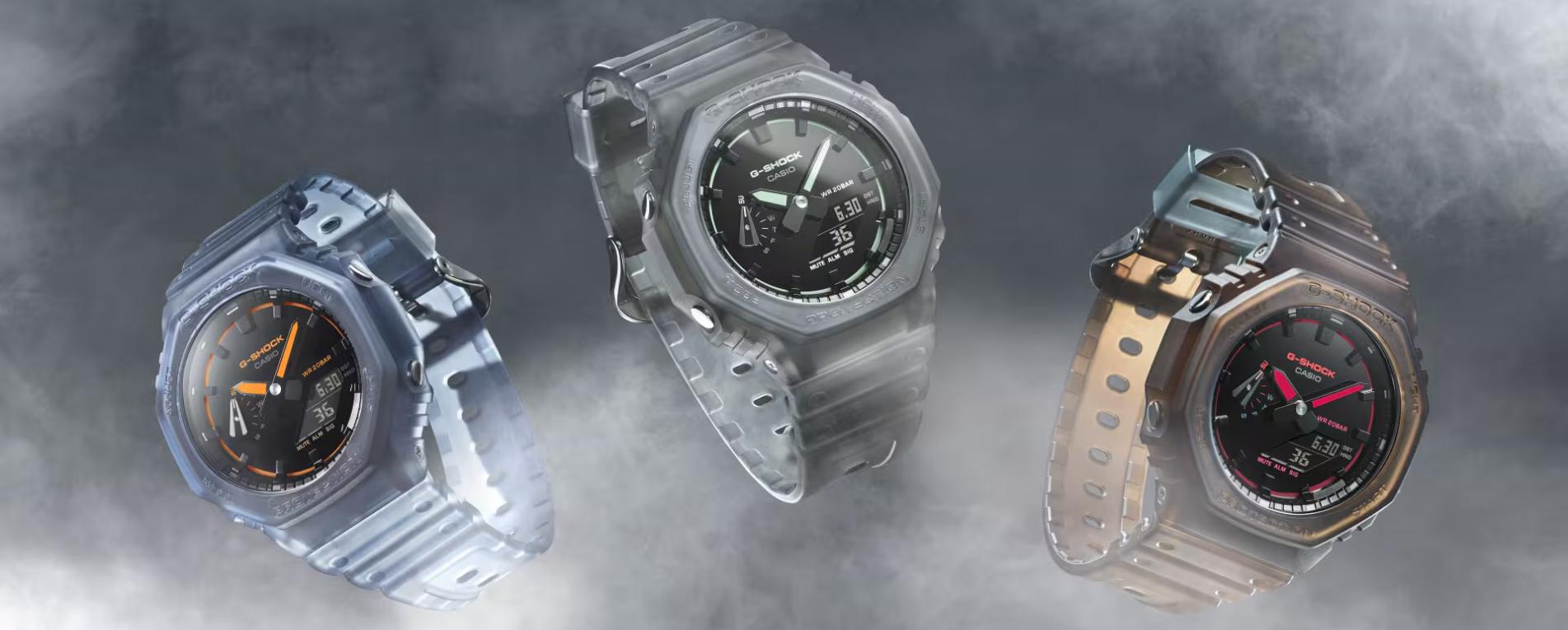 Joyer�a KATTALIN, Descubre la nueva serie CASIO G-SHOCK GA-2100, Sum�rgete en la sensaci�n de una misteriosa luz ahumada con un reloj inspirado en la vida nocturna marcada por la m�sica.