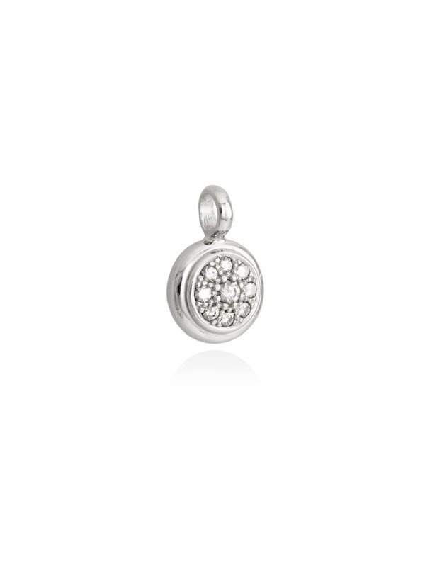 Joyería Kattalin - NOVEDADES en Collares - Joyería - Colgante BOTON Blanco en plata Joyería Kattalin - NOVEDADES en Collares - Joyería - Colgante BOTON Blanco en plata