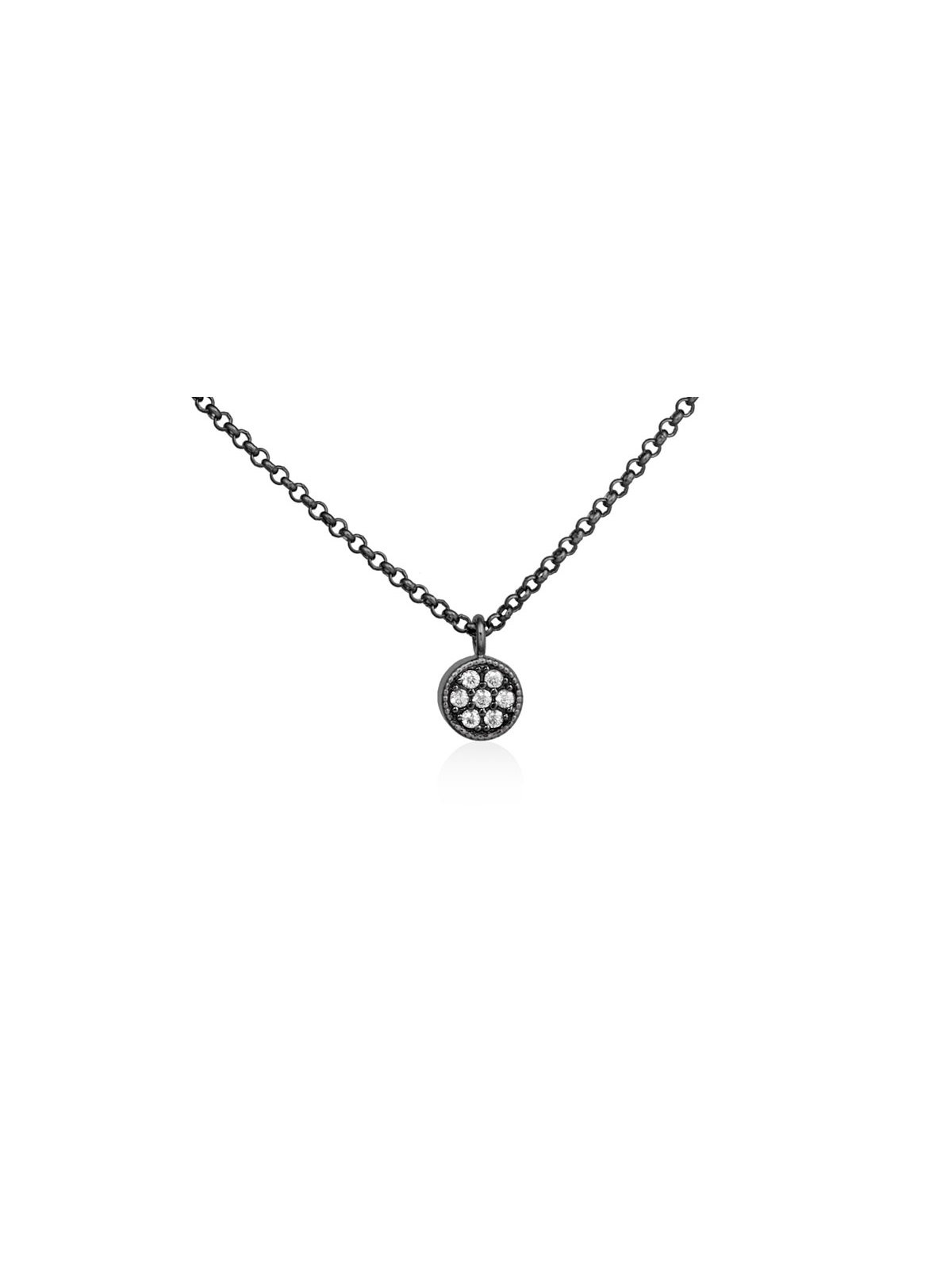 Joyera Kattalin - Joyera - Collares - Gargantilla TWO Blanco en plata negra - Foto 1