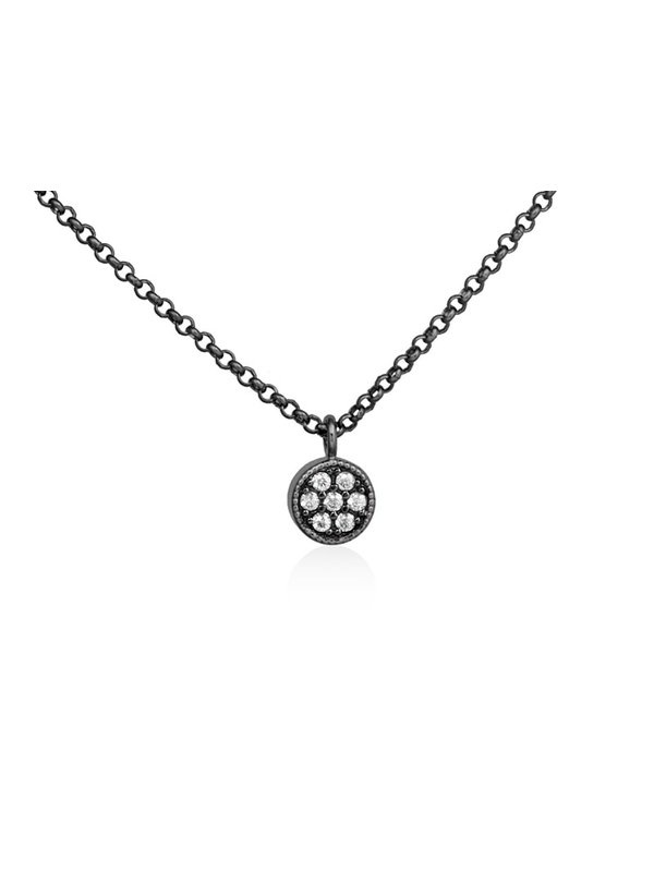 Joyería Kattalin - NOVEDADES en Collares - Joyería - Gargantilla TWO Blanco en plata negra Joyería Kattalin - NOVEDADES en Collares - Joyería - Gargantilla TWO Blanco en plata negra