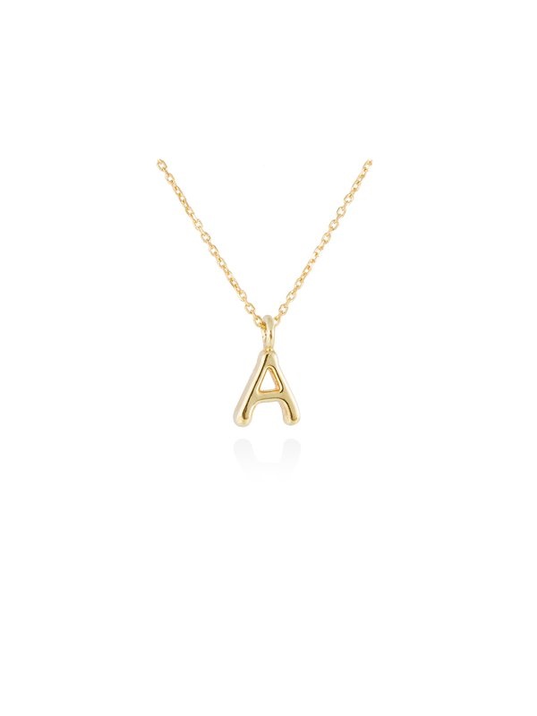 Joyería Kattalin - NOVEDADES en Collares - Joyería - Colgante letra A en oro amarillo 18kt Joyería Kattalin - NOVEDADES en Collares - Joyería - Colgante letra A en oro amarillo 18kt