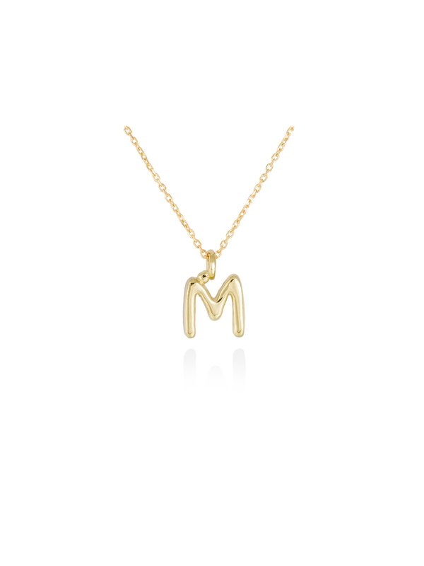 Joyería Kattalin - NOVEDADES en Collares - Joyería - Colgante letra M en oro amarillo 18kt Joyería Kattalin - NOVEDADES en Collares - Joyería - Colgante letra M en oro amarillo 18kt