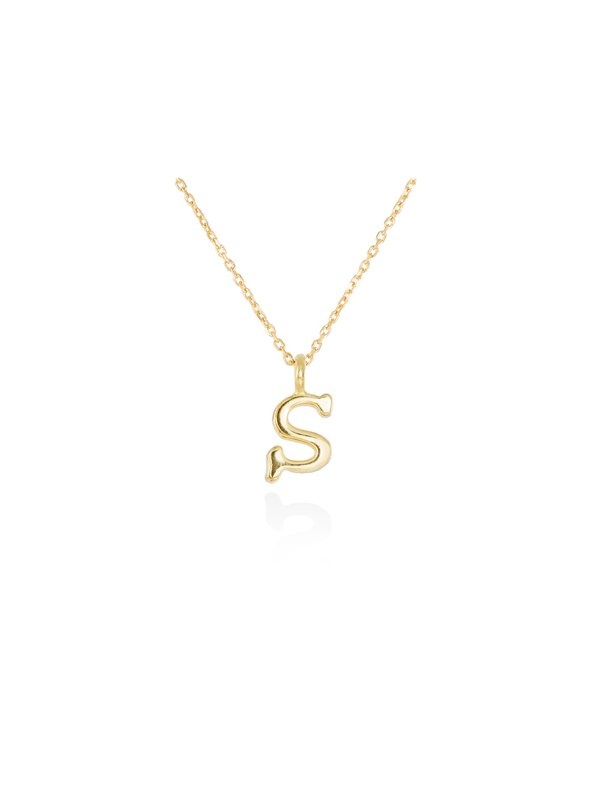 Joyería Kattalin - NOVEDADES en Collares - Joyería - Colgante letra S en oro amarillo 18kt Joyería Kattalin - NOVEDADES en Collares - Joyería - Colgante letra S en oro amarillo 18kt