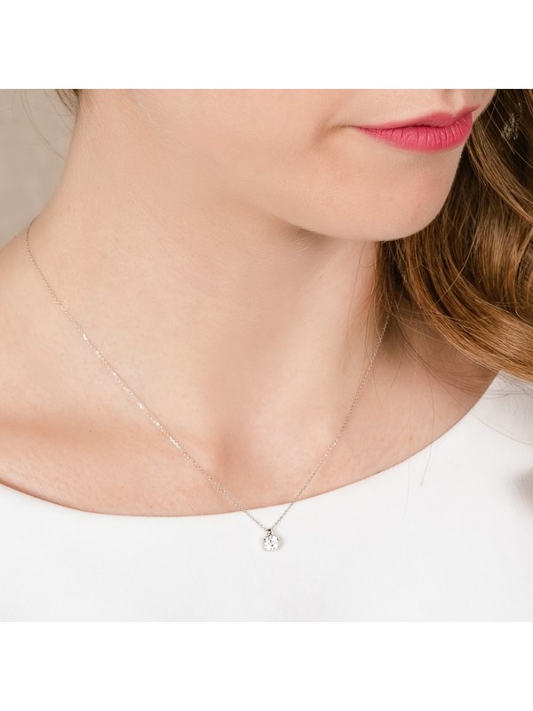 Joyera Kattalin - Joyera - Collares - Collar PAV forma Antic en Oro blanco 18Kt. y diamantes - Foto 3