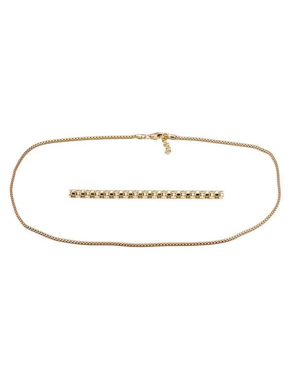 Joyería Kattalin - NOVEDADES en Collares - Joyería - Cadena POP 16L 42+3 cm en plata Dorada Joyería Kattalin - NOVEDADES en Collares - Joyería - Cadena POP 16L 42+3 cm en plata Dorada
