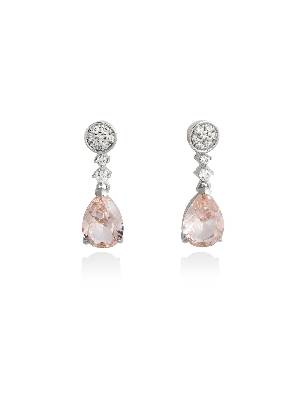 Joyera Kattalin - Compromiso, Joyera - Joyas para novias, Pendientes - Pendientes de LAGRIMA novia color encaje en plata - Foto 1