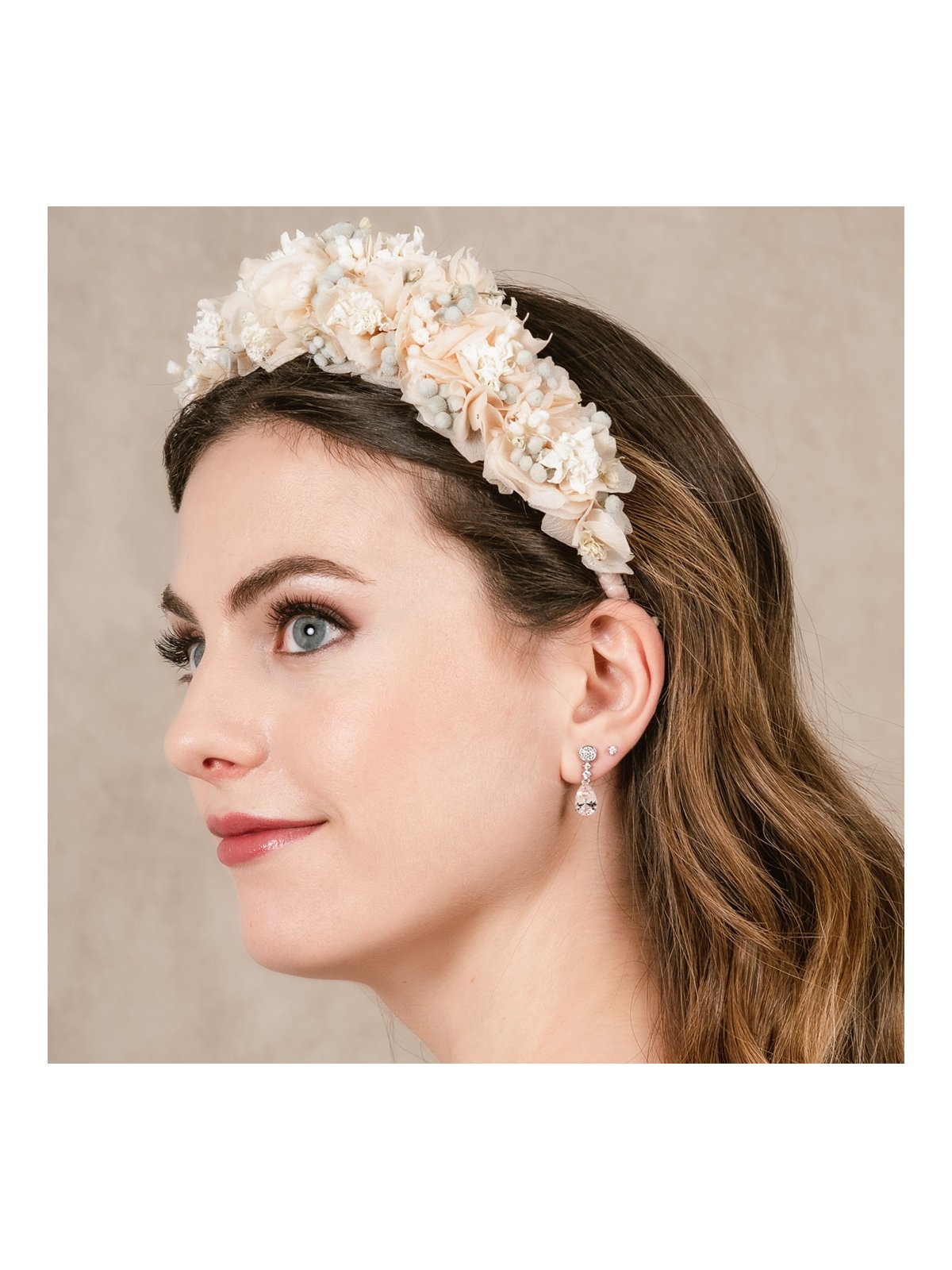 Joyera Kattalin - Compromiso, Joyera - Joyas para novias, Pendientes - Pendientes de LAGRIMA novia color encaje en plata - Foto 2