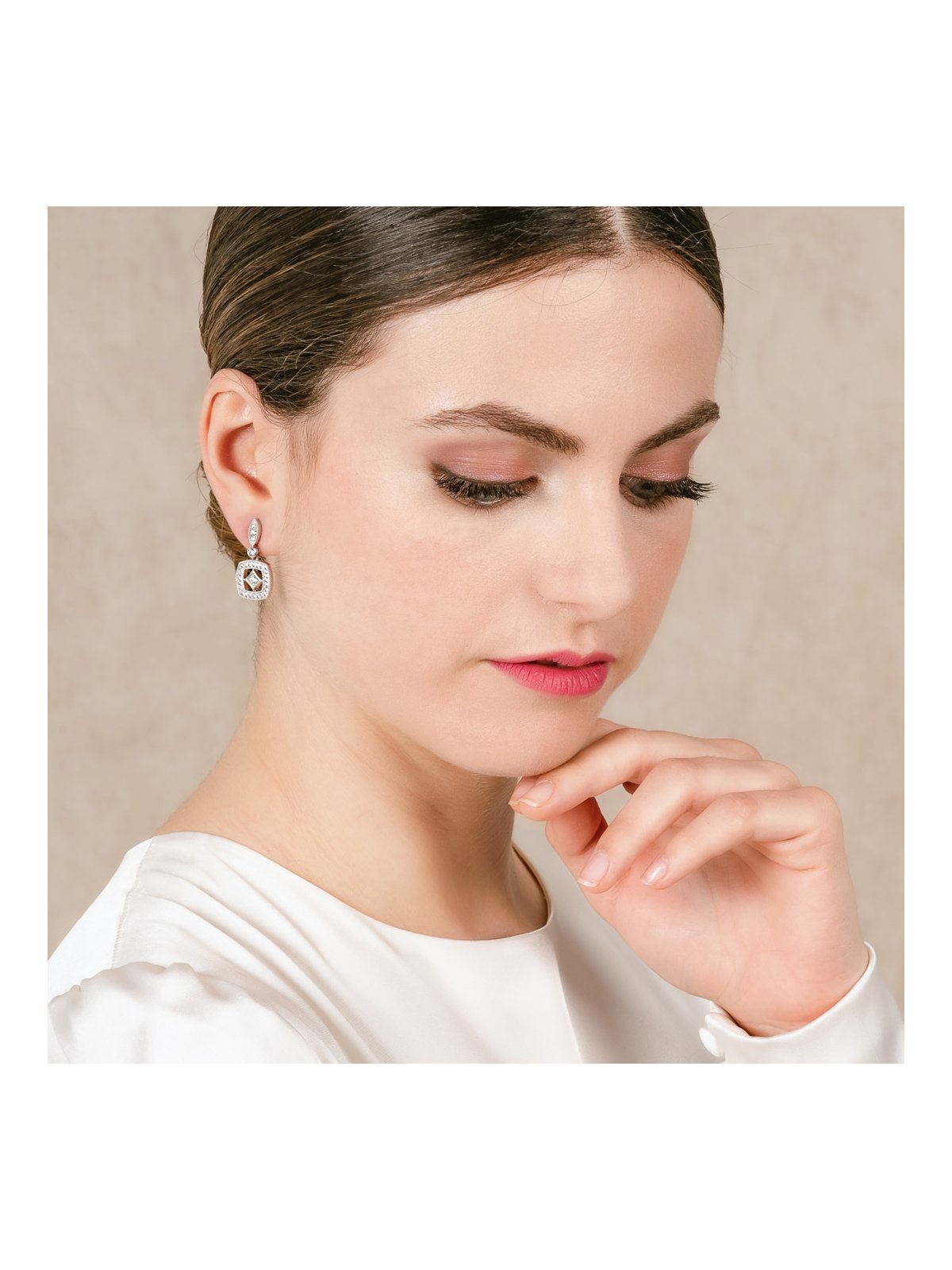 Joyera Kattalin - Compromiso, Joyera - Joyas para novias, Pendientes - Pendientes de plata orla cushion - Foto 2
