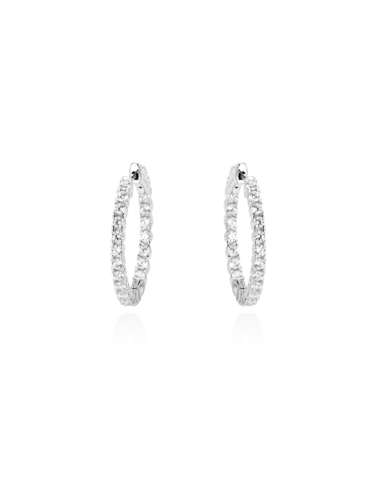 Joyera Kattalin - Joyera - Pendientes - Pendientes GENEVE Blanco en plata - Foto 1