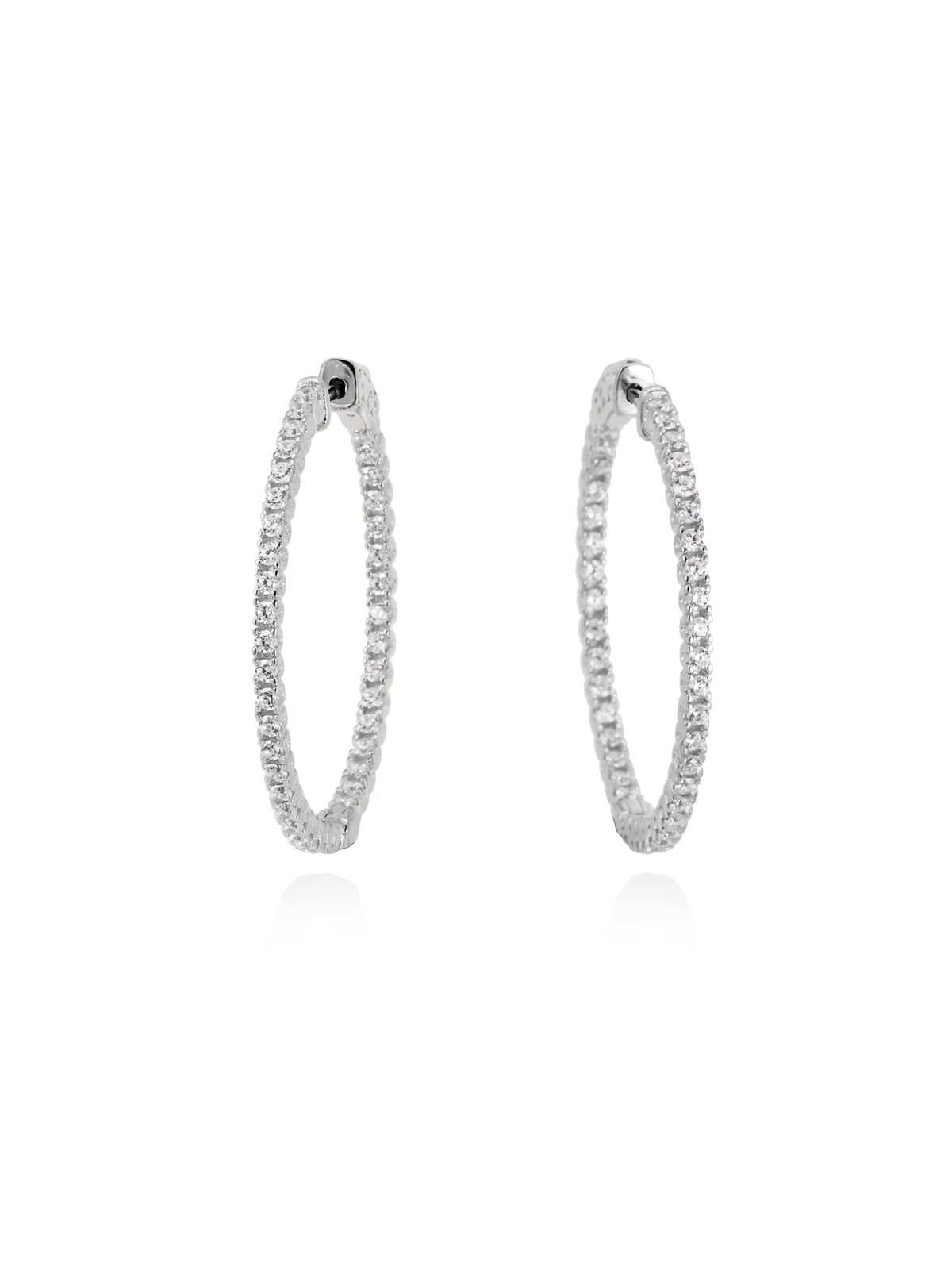 Joyera Kattalin - Joyera - Pendientes - Pendientes GENEVE Blanco en plata - Foto 1