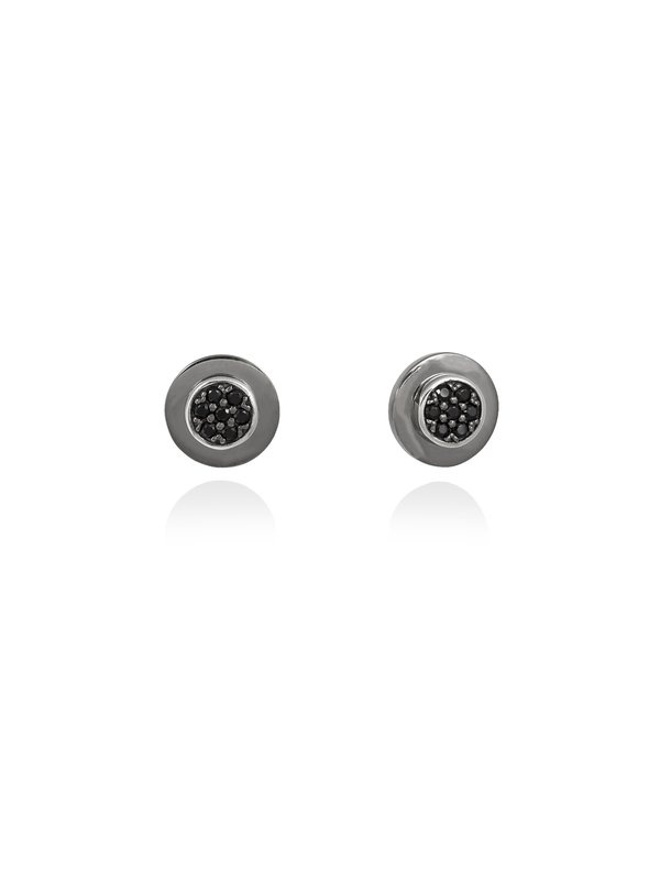 Joyería Kattalin - NOVEDADES en Pendientes - Joyería - Pendientes LEO Negro en plata negra Joyería Kattalin - NOVEDADES en Pendientes - Joyería - Pendientes LEO Negro en plata negra