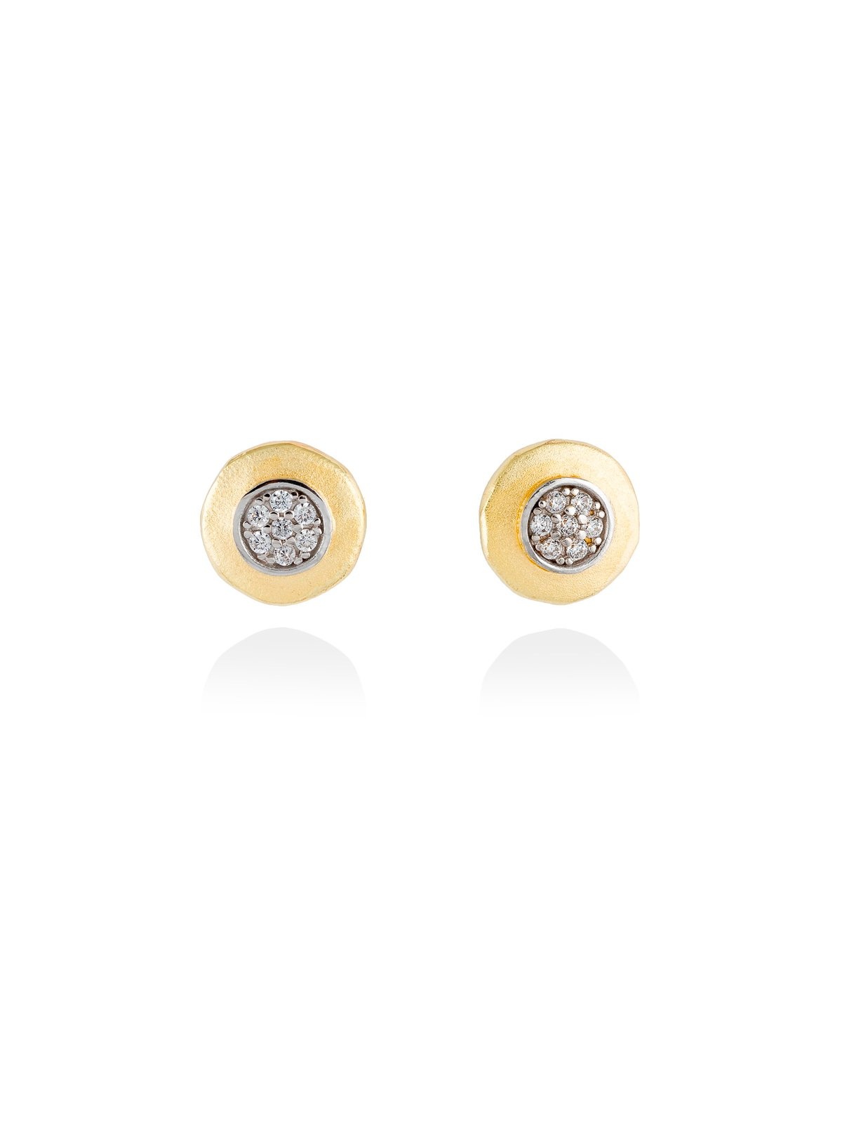 Joyera Kattalin - Joyera - Pendientes - Pendientes HERITAGE Blanco en plata dorada - Foto 1