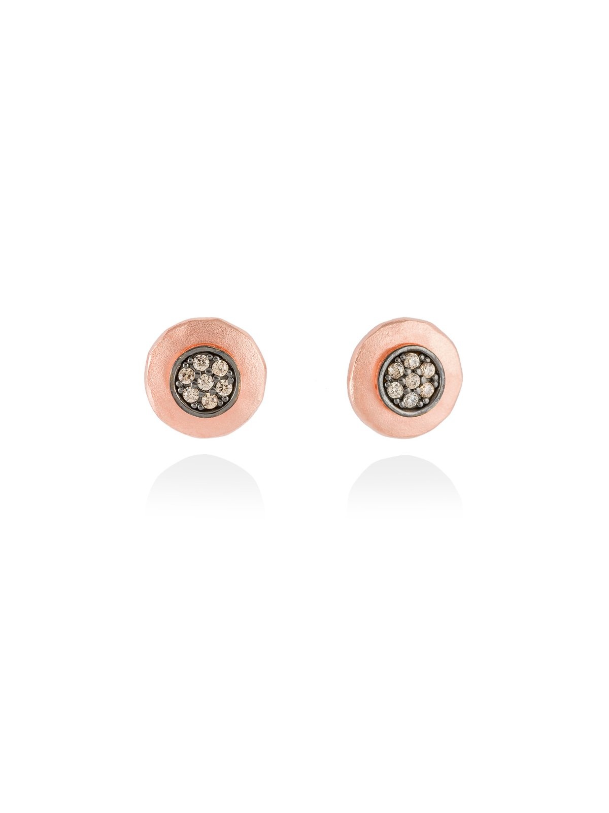 Joyera Kattalin - Joyera - Pendientes - Pendientes HERITAGE Coac en plata rosa - Foto 1