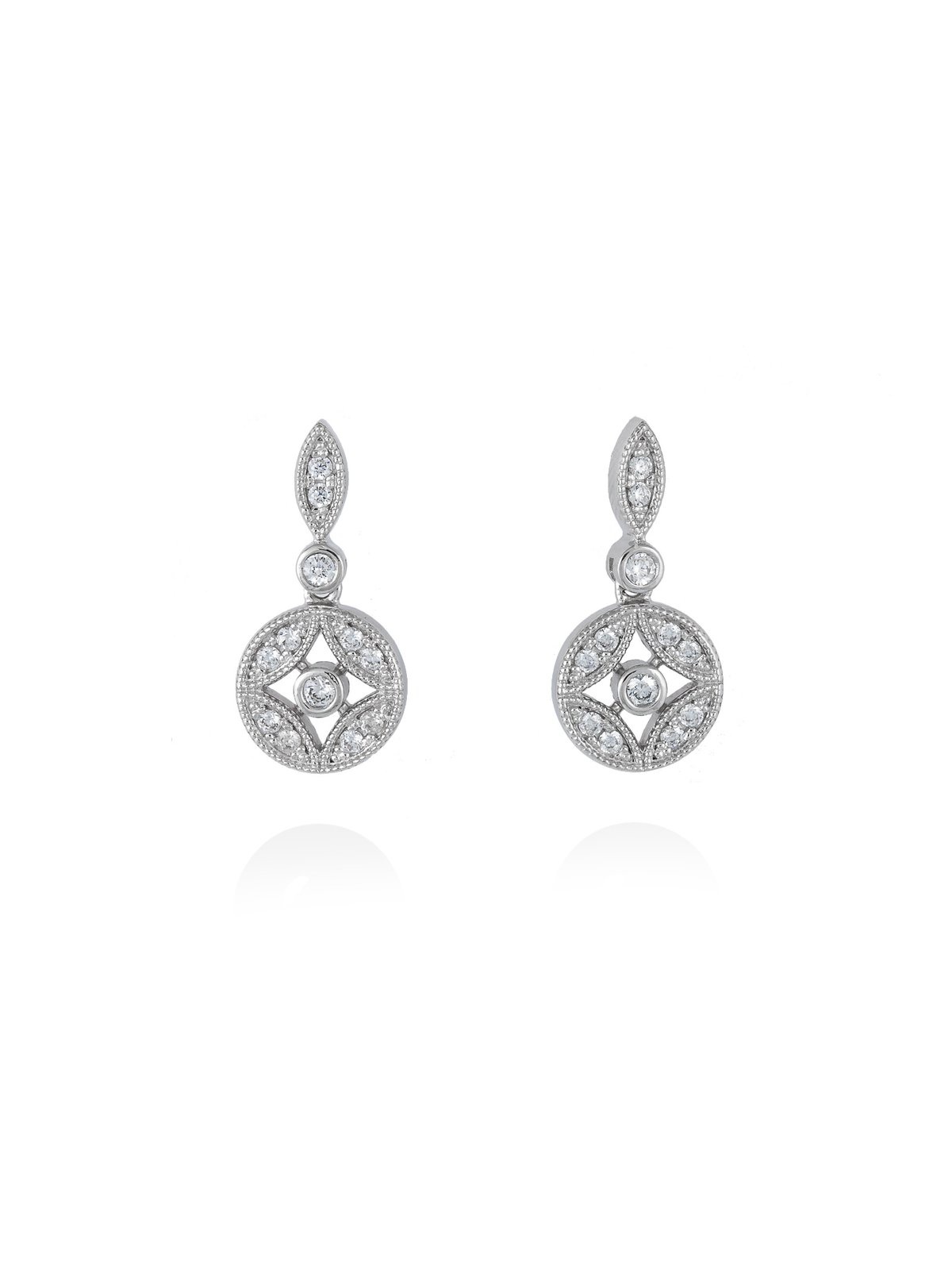 Joyera Kattalin - Joyera - Pendientes - Pendientes VINTAGE novia en plata - Foto 1