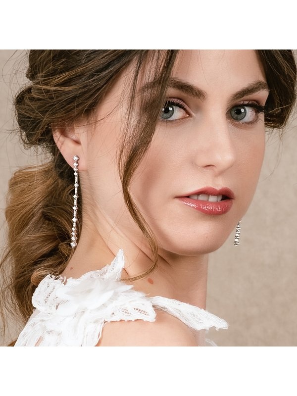 Joyera Kattalin - Compromiso, Joyera - Joyas para novias, Pendientes - Pendientes de plata riviere largo - Foto 3