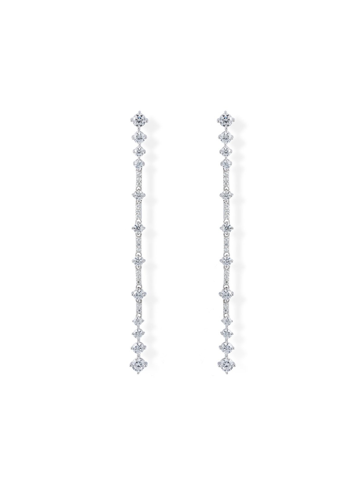 Joyera Kattalin - Compromiso, Joyera - Joyas para novias, Pendientes - Pendientes de plata riviere largo - Foto 1