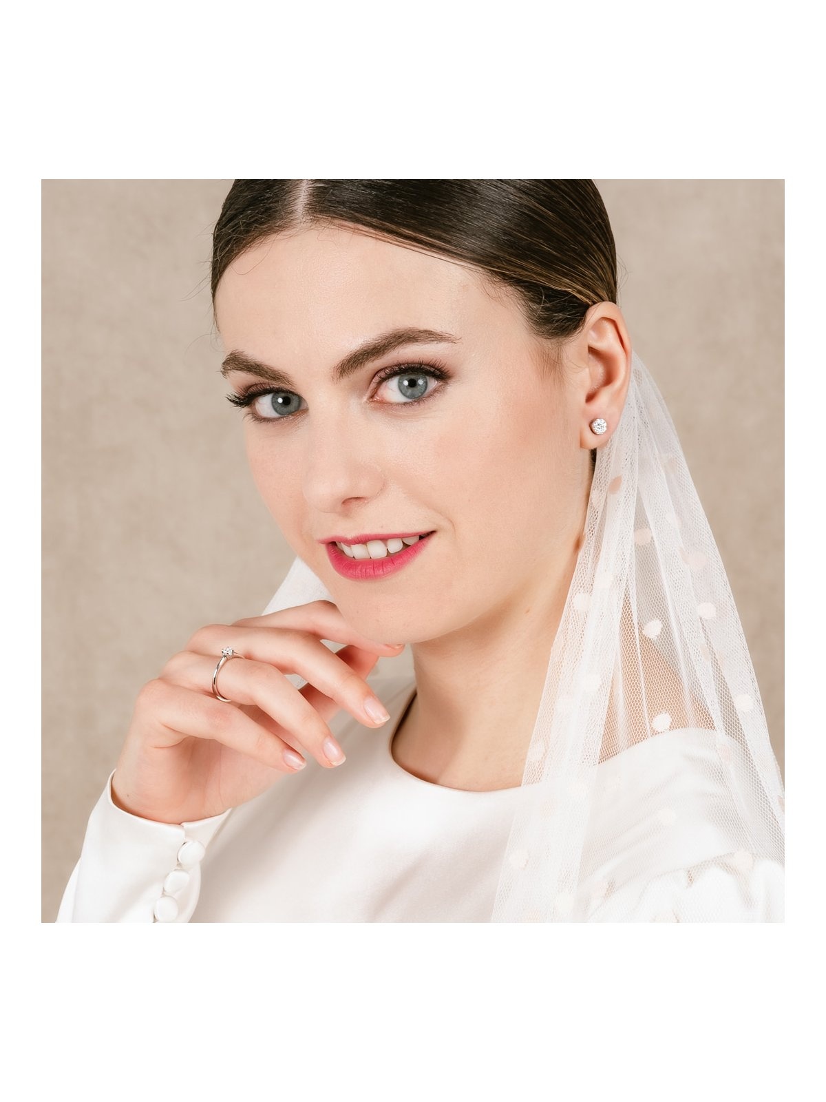 Joyera Kattalin - Compromiso, Joyera - Joyas para novias, Pendientes - Pendientes de plata pav con circonita blanca - Foto 2