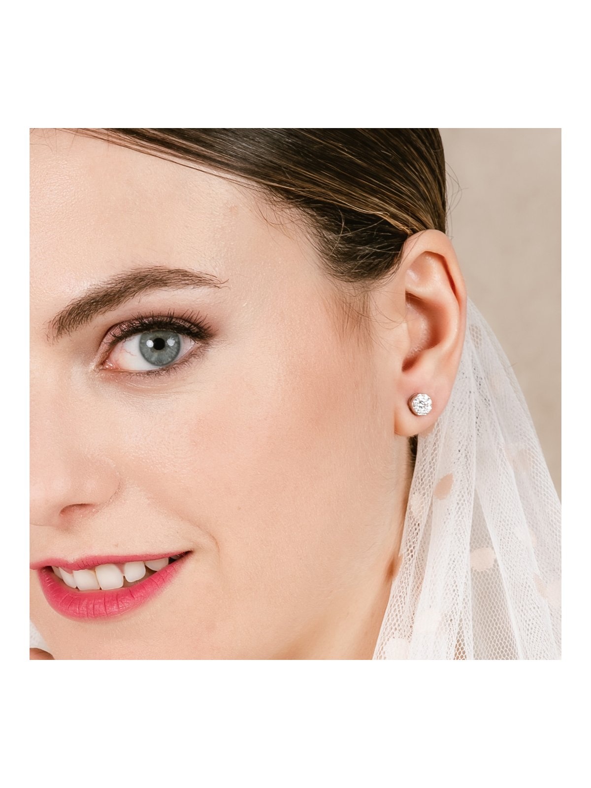 Joyera Kattalin - Compromiso, Joyera - Joyas para novias, Pendientes - Pendientes de plata pav con circonita blanca - Foto 3
