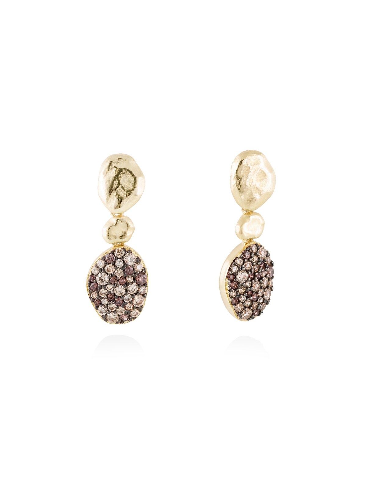Joyera Kattalin - Joyera - Pendientes - Pendientes PATT Multicolor en plata dorada - Foto 1