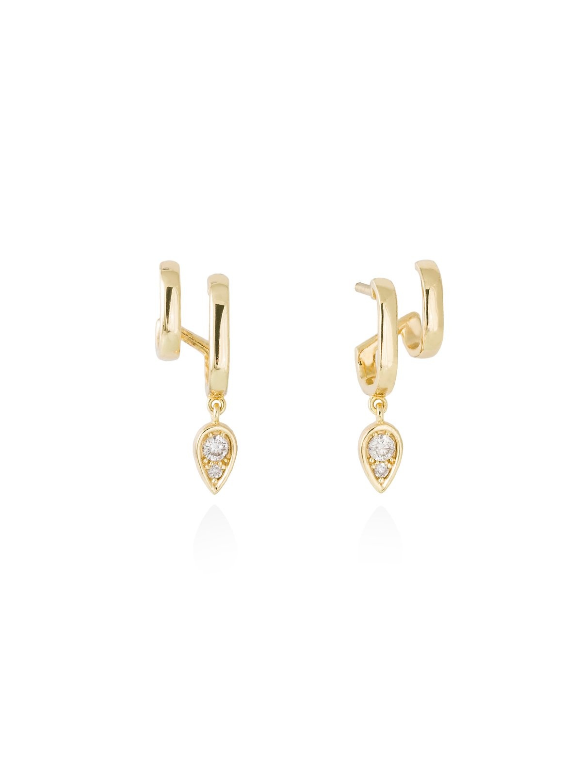 Joyera Kattalin - Joyera - Pendientes - Pendientes PRINCE en plata dorada - Foto 1