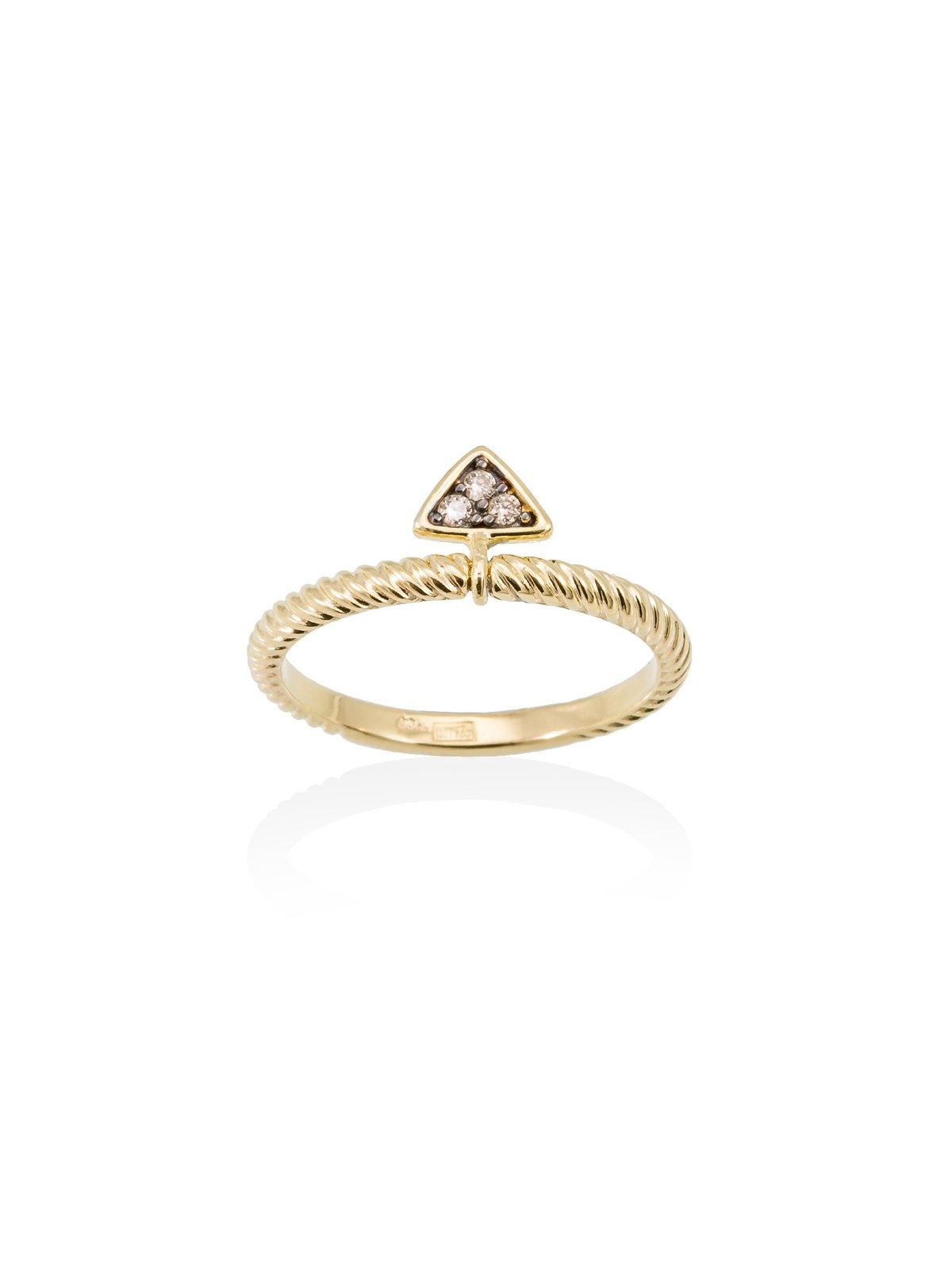 Joyera Kattalin - Joyera - Anillos - Anillo en plata dorada con pincho - Foto 1