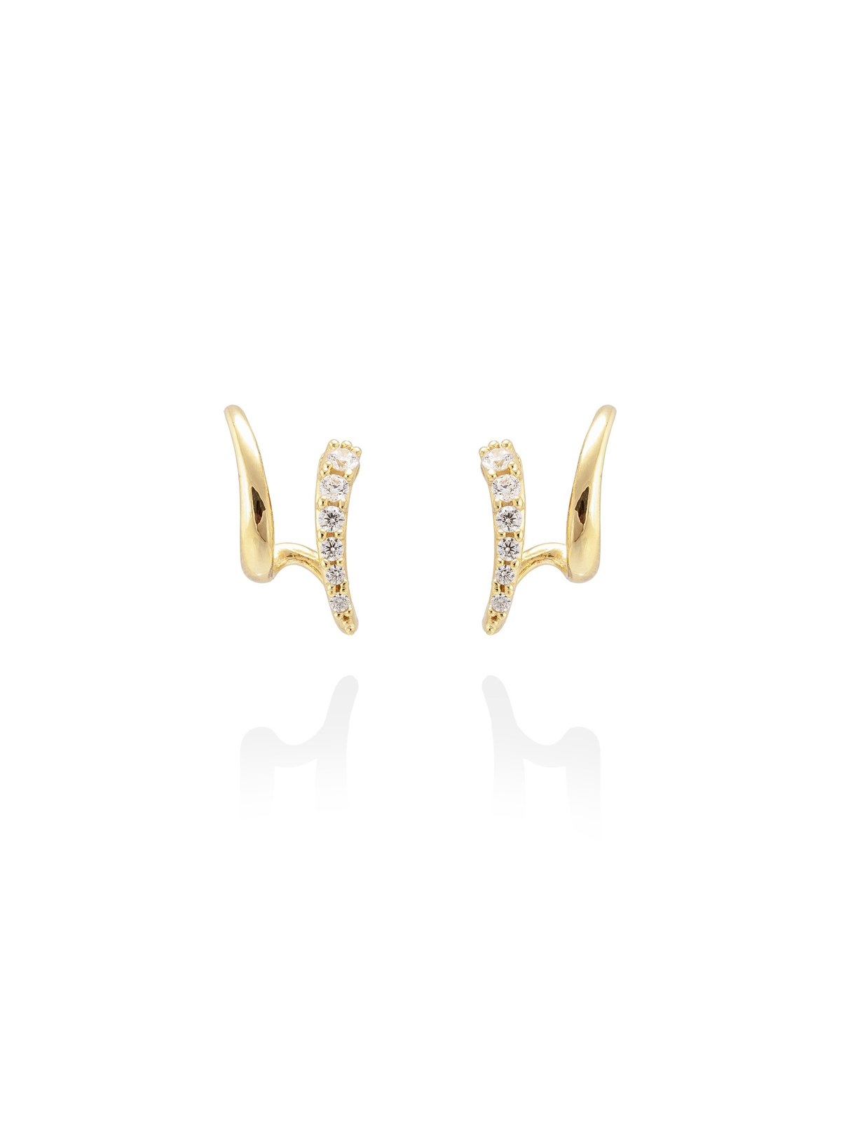 Joyera Kattalin - Joyera - Pendientes - Pendientes MESINA en plata dorada - Foto 1