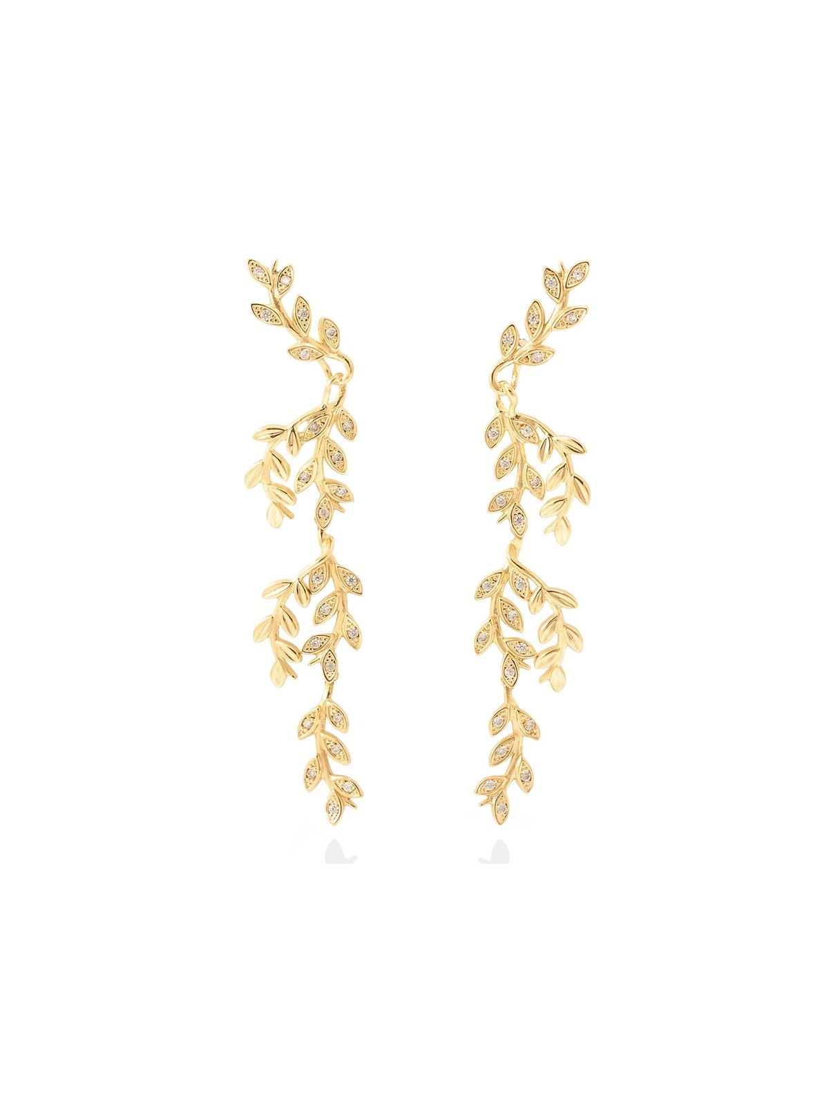 Joyera Kattalin - Compromiso, Joyera - Joyas para novias, Pendientes - Pendientes de plata largos hiedra - Foto 1