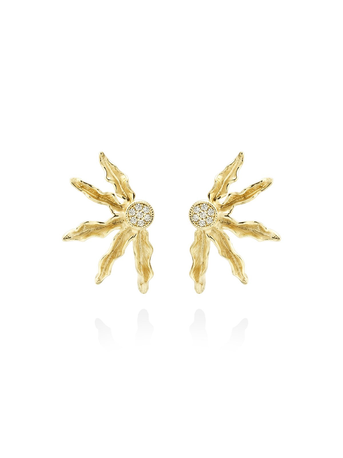 Joyera Kattalin - Joyera - Pendientes - Pendientes JAZMIN en plata dorada - Foto 1