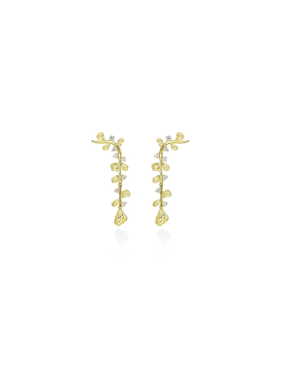 Joyera Kattalin - Joyera - Pendientes - Pendientes de plata trepador hiedra - Foto 1