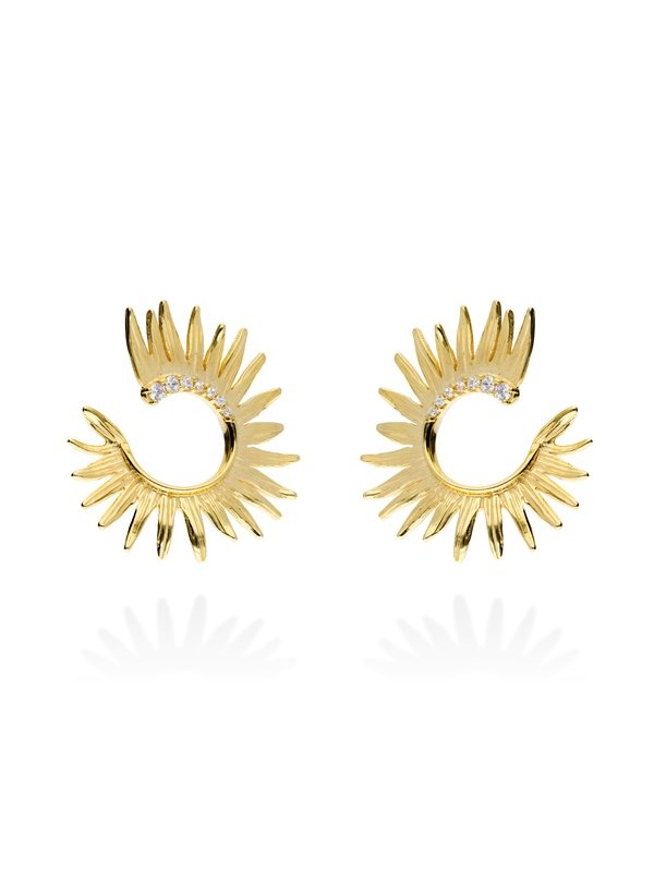 Joyera Kattalin - Joyera - Pendientes - Pendientes de plata redondo y circonita blanca - Foto 3