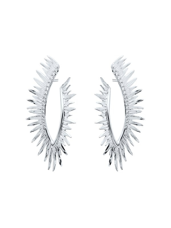 Joyera Kattalin - Joyera - Pendientes - Pendientes Brut maxi en plata - Foto 3