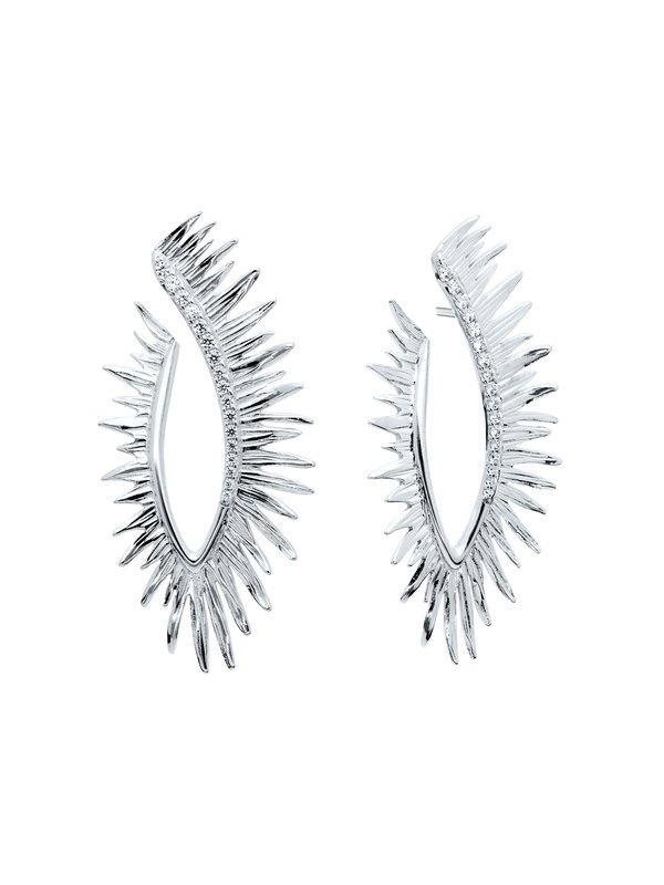 Joyera Kattalin - Joyera - Pendientes - Pendientes Brut maxi en plata - Foto 4