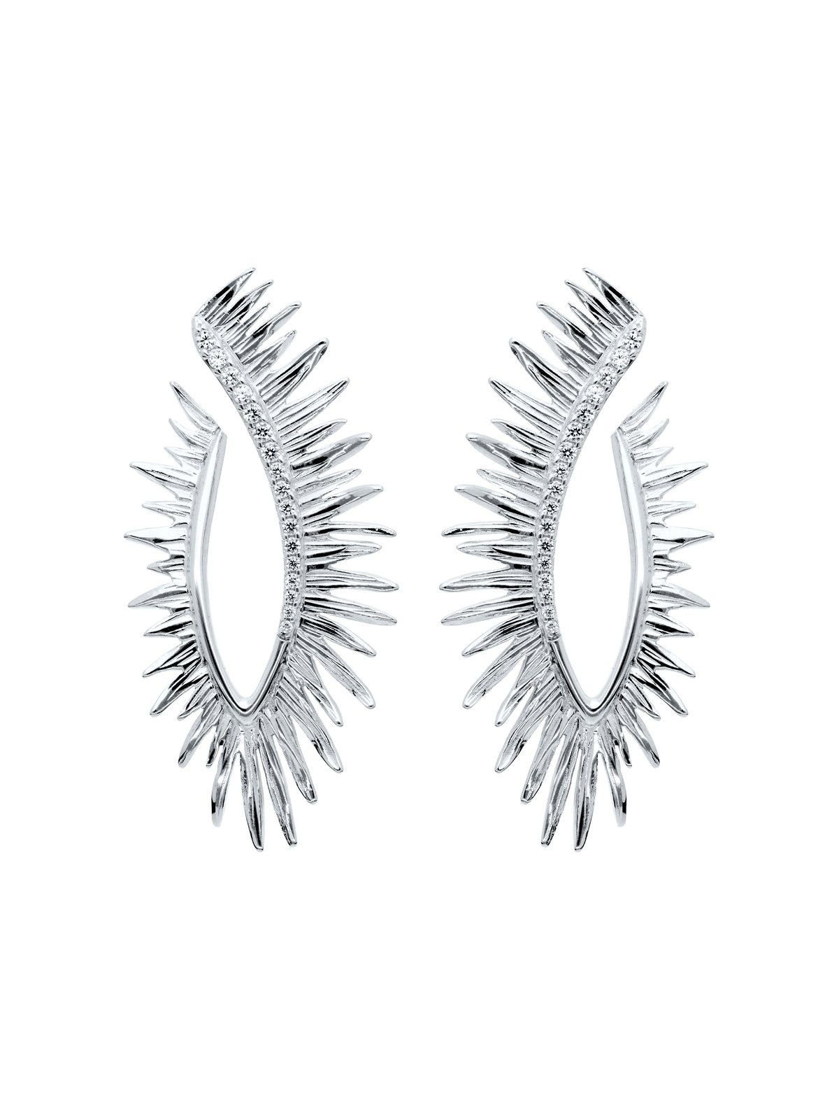 Joyera Kattalin - Joyera - Pendientes - Pendientes Brut maxi en plata - Foto 1