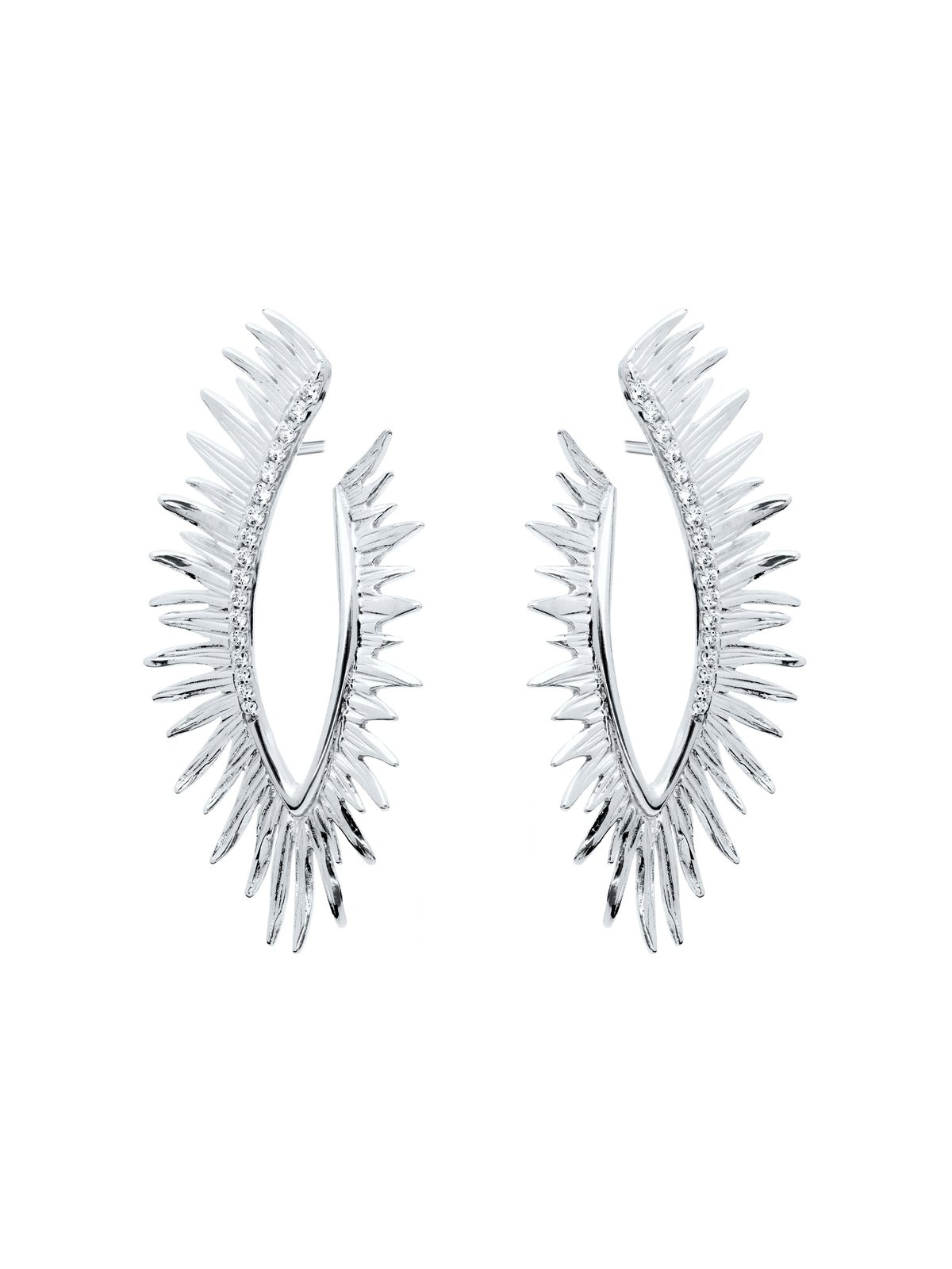 Joyera Kattalin - Joyera - Pendientes - Pendientes Brut maxi en plata - Foto 3