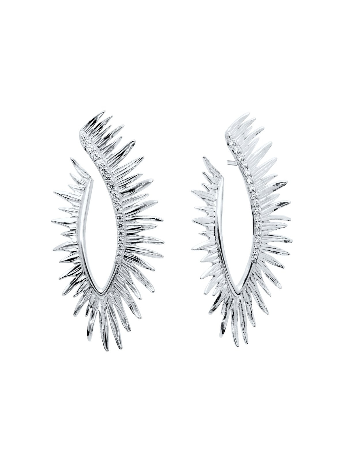 Joyera Kattalin - Joyera - Pendientes - Pendientes Brut maxi en plata - Foto 4