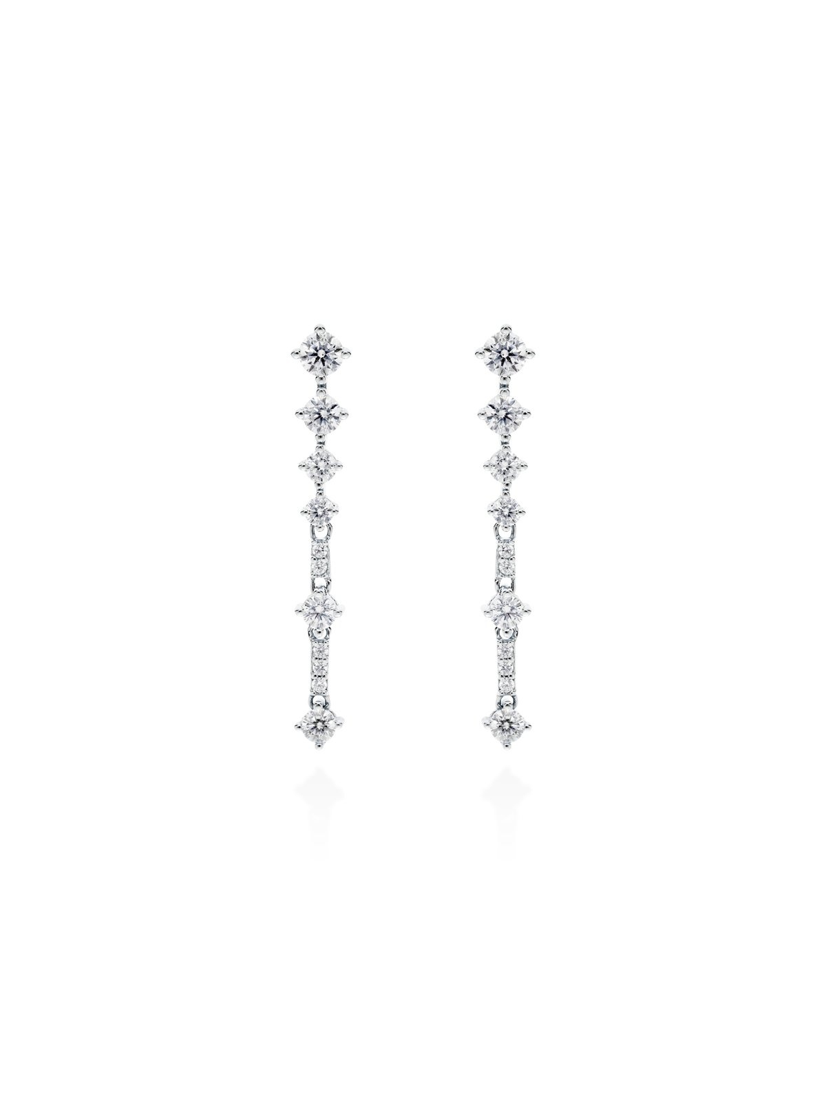 Joyera Kattalin - Compromiso, Joyera - Joyas para novias, Pendientes - Pendientes de plata riviere corto - Foto 1