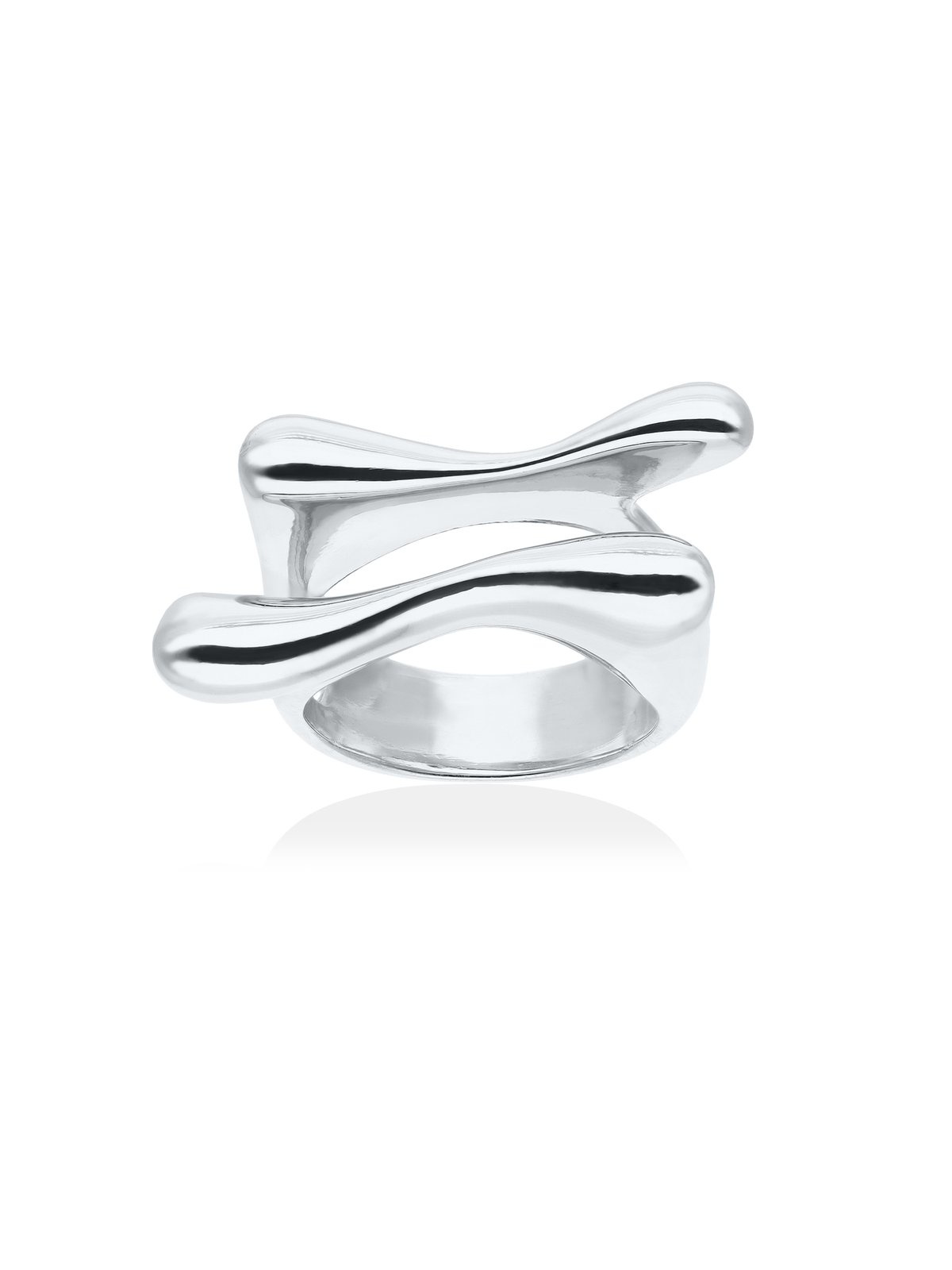 Joyera Kattalin - Joyera - Anillos - Anillo Flow doble en plata - Foto 1