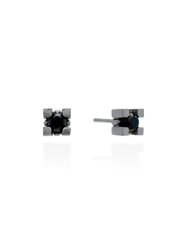 Joyera Kattalin - Joyera - Pendientes - Pendientes en plata negra - Foto 2