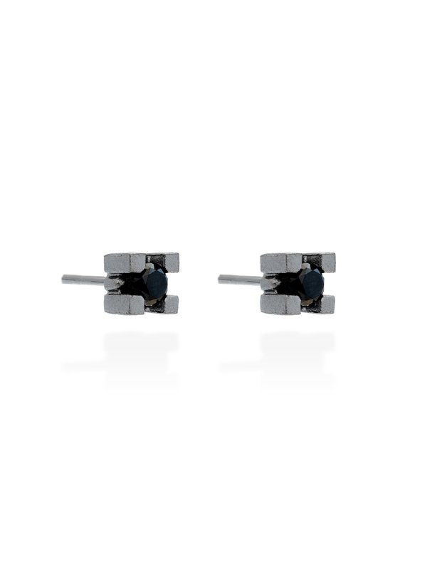 Joyera Kattalin - Joyera - Pendientes - Pendientes en plata negra - Foto 3