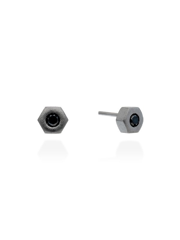 Joyera Kattalin - Joyera - Pendientes - Pendientes en plata negra - Foto 2