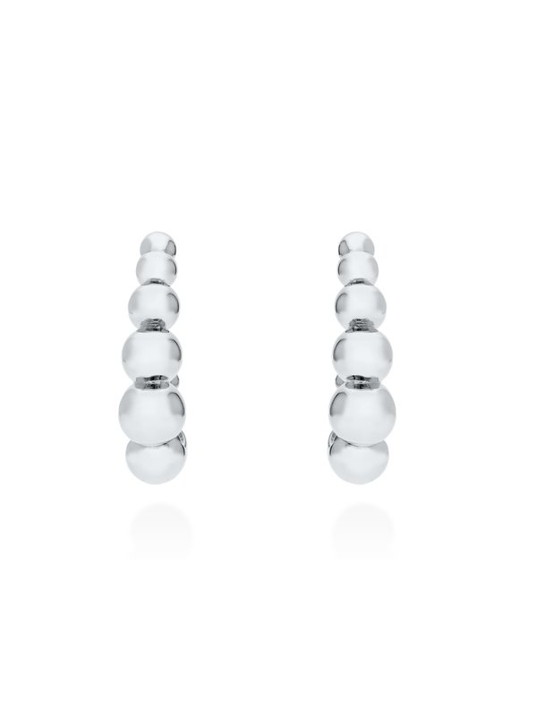 Joyería Kattalin - Joyería - Pendientes - Pendiente Aro Pompe en plata - Foto 3 Joyería Kattalin - Joyería - Pendientes - Pendiente Aro Pompe en plata - Foto 3