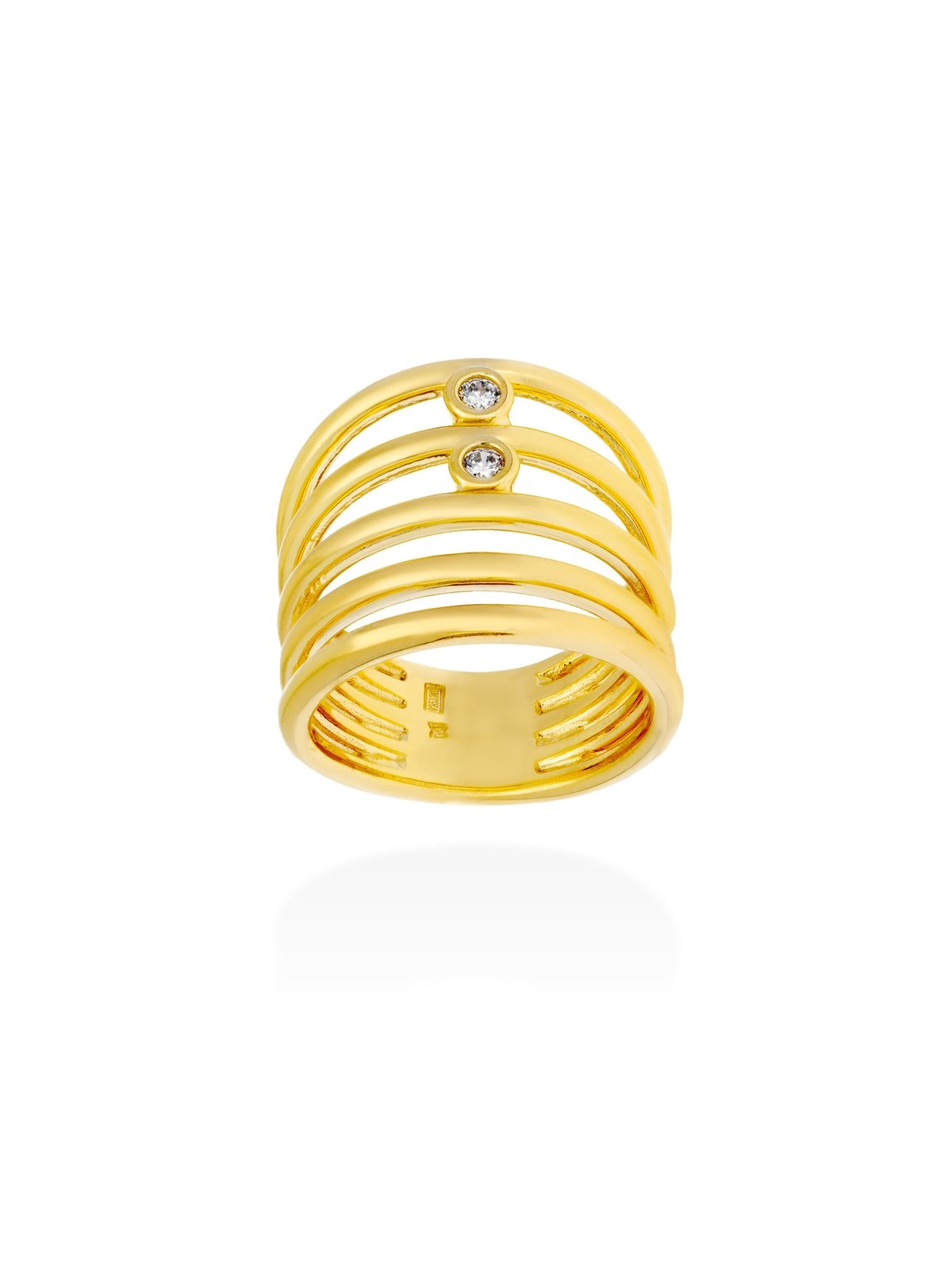 Joyera Kattalin - Joyera - Anillos - Anillo de plata multiaros con circonitas - Foto 1