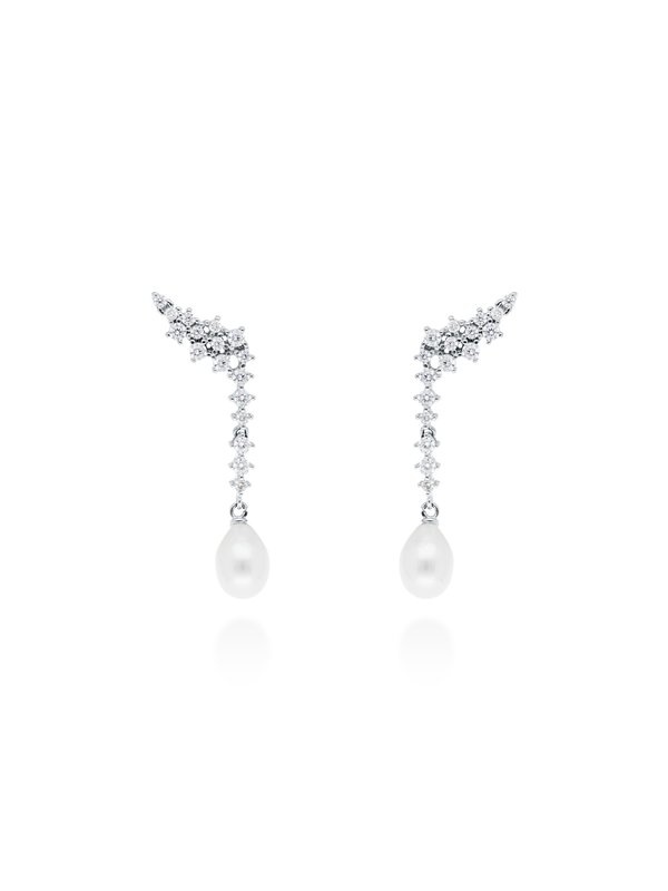 Joyería Kattalin - NOVEDADES en Joyas para novias, Pendientes, - Compromiso, Joyería - Pendientes ELLA perla en plata Joyería Kattalin - NOVEDADES en Joyas para novias, Pendientes, - Compromiso, Joyería - Pendientes ELLA perla en plata