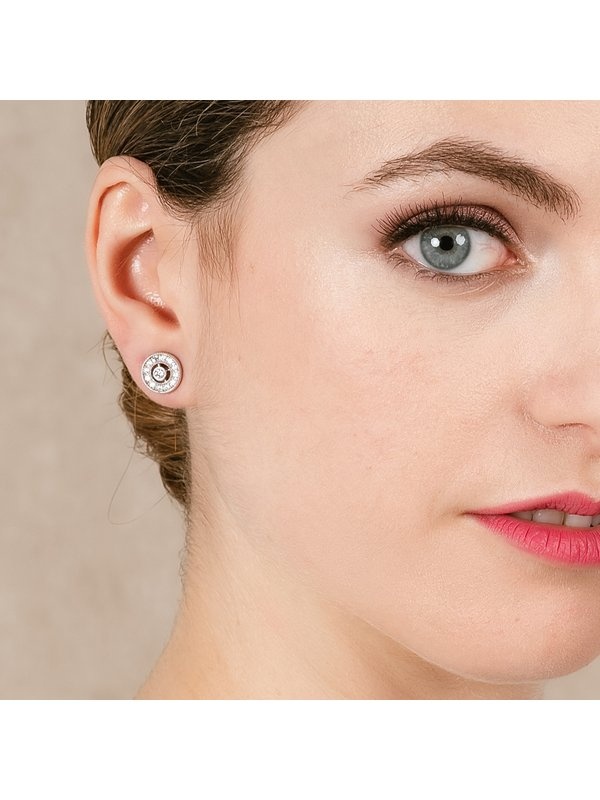 Joyería Kattalin - Joyería - Pendientes - Pendientes de plata orla pavé - Foto 3 Joyería Kattalin - Joyería - Pendientes - Pendientes de plata orla pavé - Foto 3