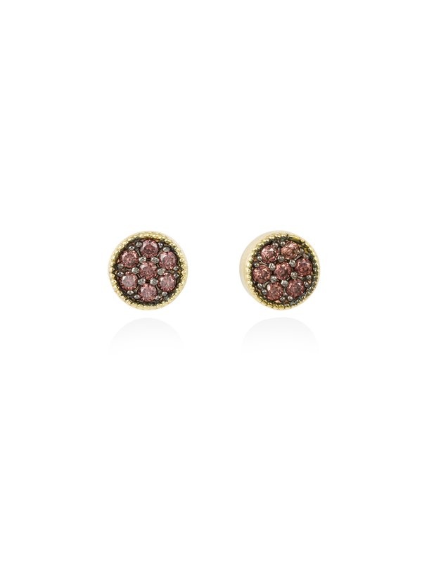 Joyera Kattalin - Joyera - Pendientes - Pendientes JOUR Blanco en plata Dorada - Foto 3