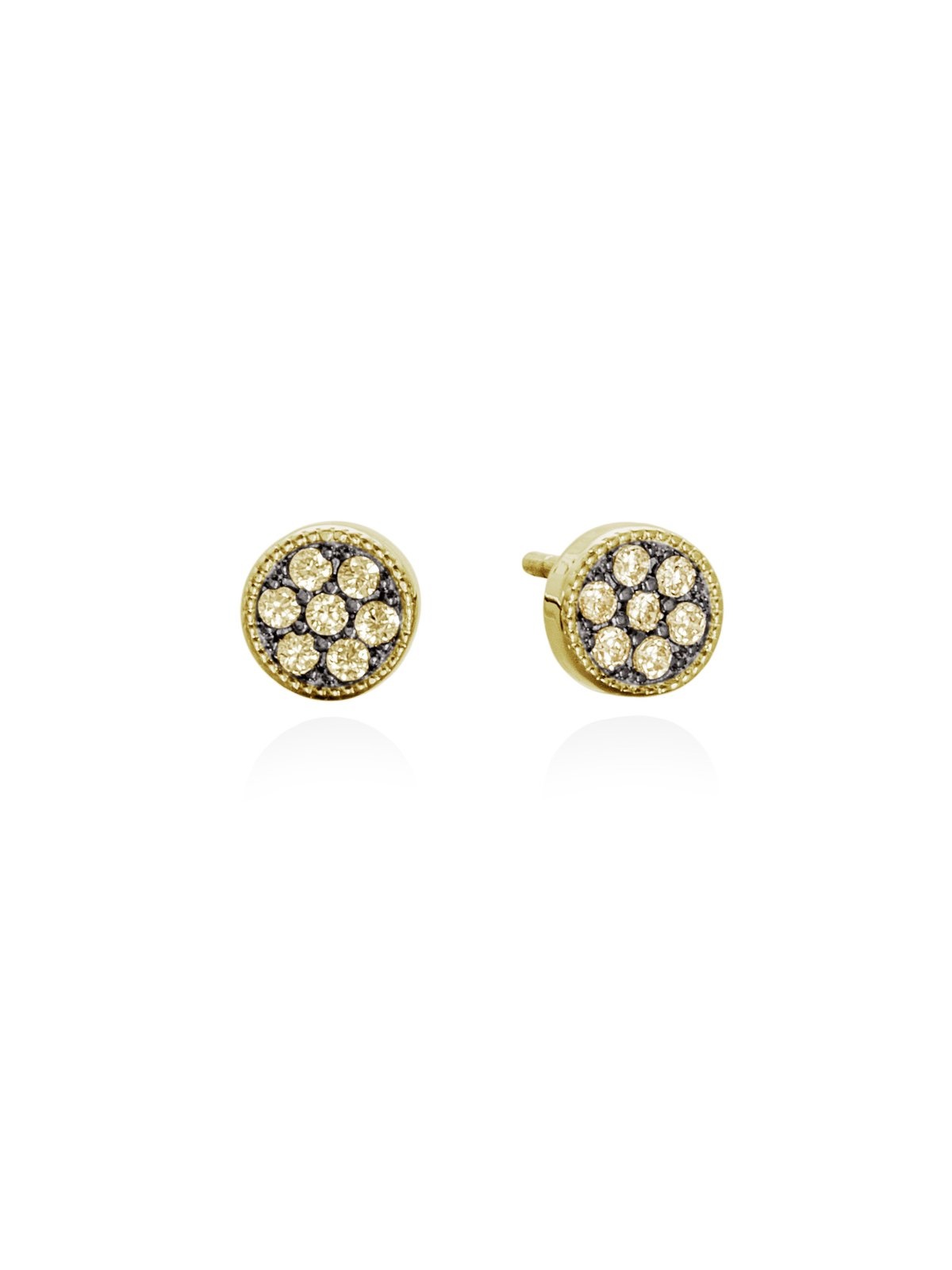 Joyera Kattalin - Joyera - Pendientes - Pendientes JOUR Champan en plata Dorada - Foto 1