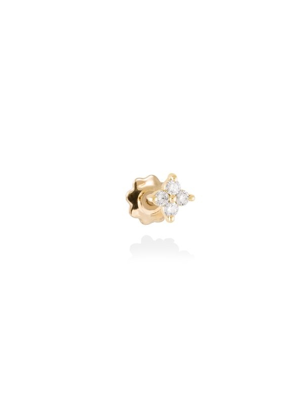 Joyería Kattalin - NOVEDADES en Piercings - Joyería - Piercing TREBOL en Oro amarillo 18Kt y diamantes Joyería Kattalin - NOVEDADES en Piercings - Joyería - Piercing TREBOL en Oro amarillo 18Kt y diamantes