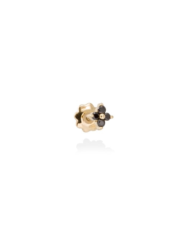 Joyería Kattalin - NOVEDADES en Piercings - Joyería - Piercing TREBOL en Oro amarillo 18Kt y diamantes negros Joyería Kattalin - NOVEDADES en Piercings - Joyería - Piercing TREBOL en Oro amarillo 18Kt y diamantes negros
