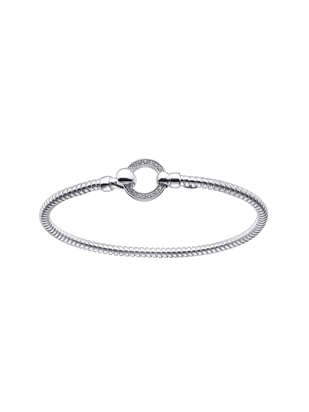 Joyera Kattalin - Joyera - Pulseras - Pulsera rgida plata blanca. - Foto 1
