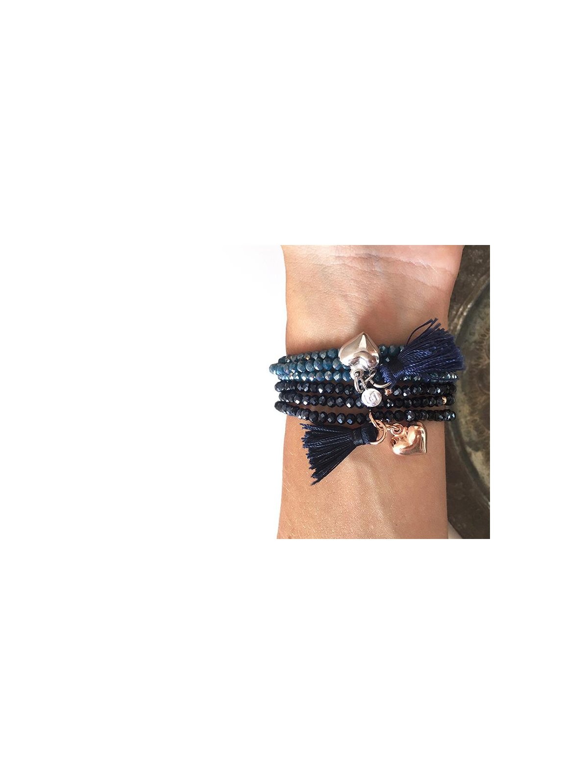 Joyera Kattalin - Joyera - Pulseras - Pulsera ZEN Azul en plata - Foto 2